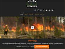 Tablet Screenshot of millertimber.com
